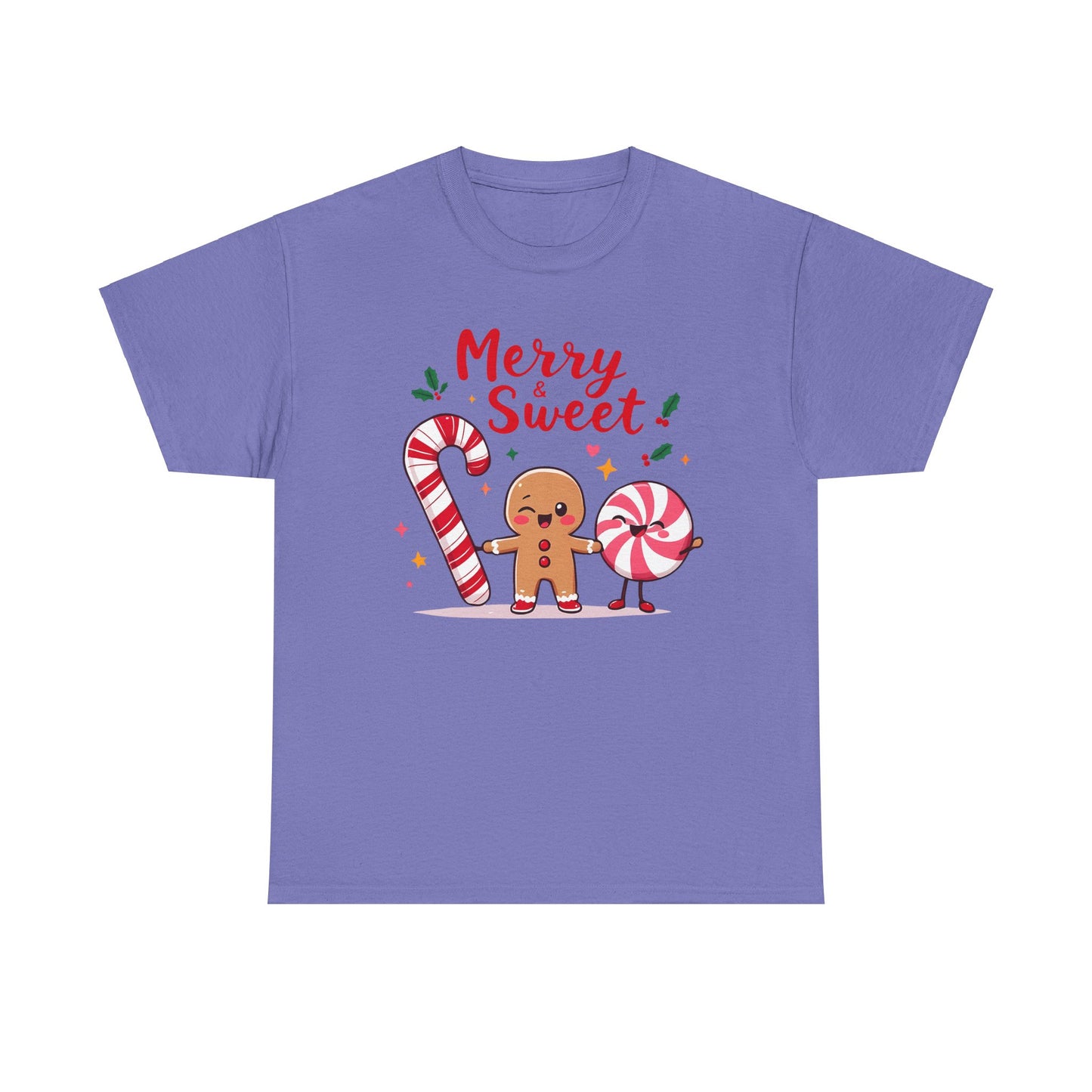 Merry & Sweet Christmas Tee - Unisex Heavy Cotton T-Shirt