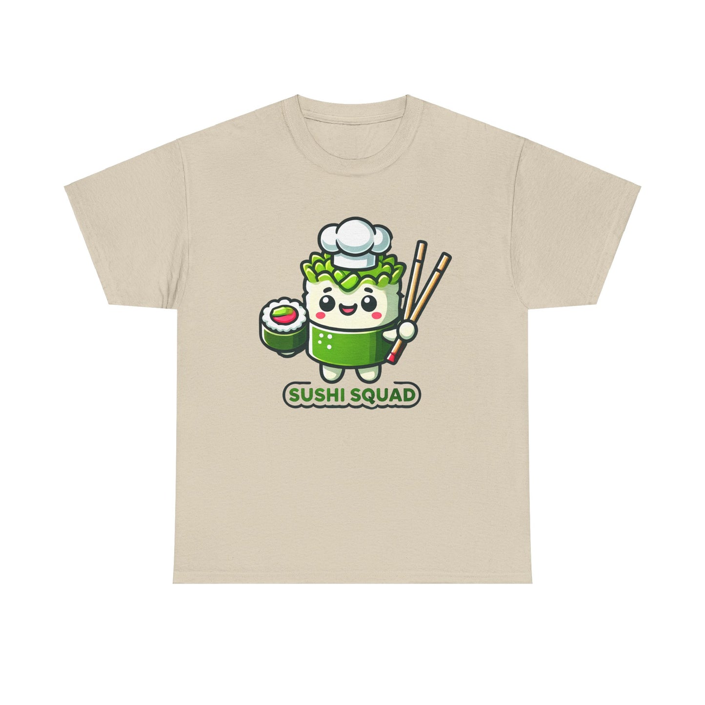 Sushi Squad Unisex Heavy Cotton Tee - Fun & Playful T-Shirt for Sushi Lovers