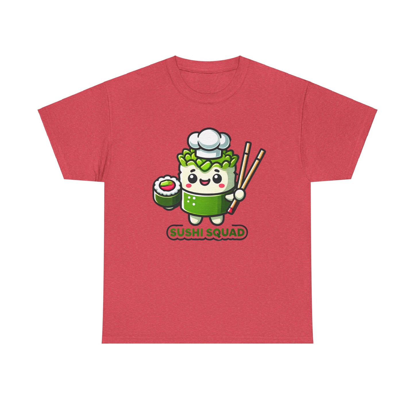 Sushi Squad Unisex Heavy Cotton Tee - Fun & Playful T-Shirt for Sushi Lovers