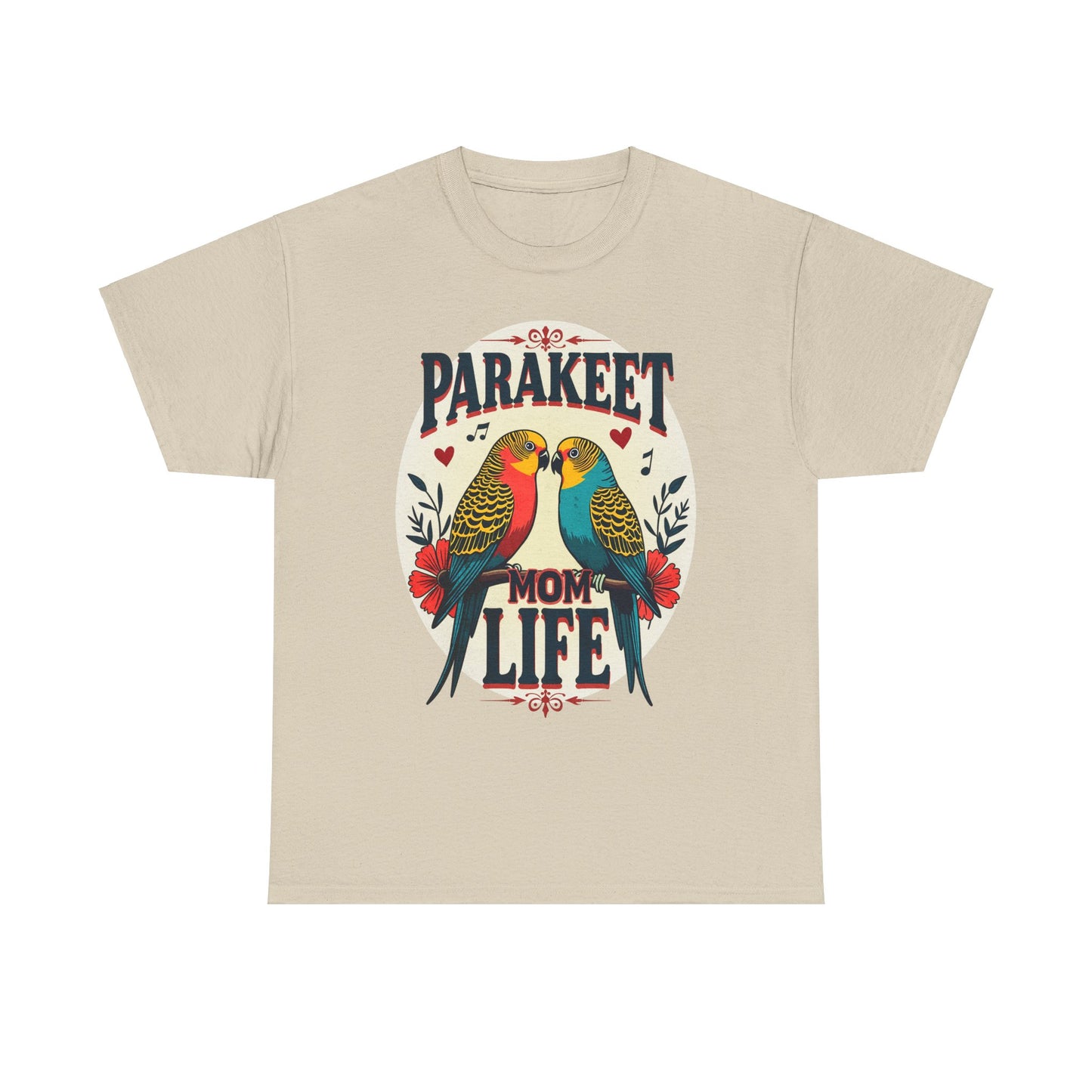 Parakeet Mom Life Unisex Heavy Cotton Tee - Perfect Gift for Bird Lovers