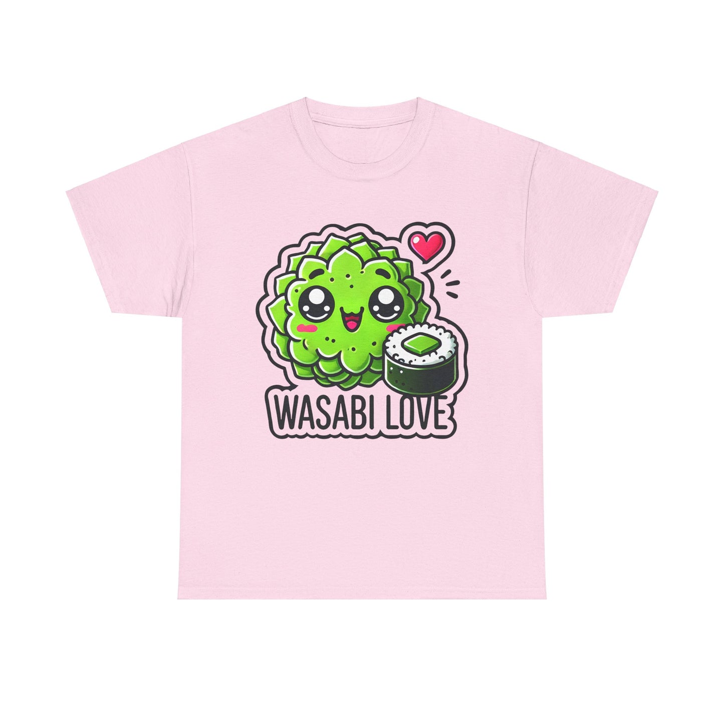 Funny Wasabi Love Unisex Heavy Cotton Tee