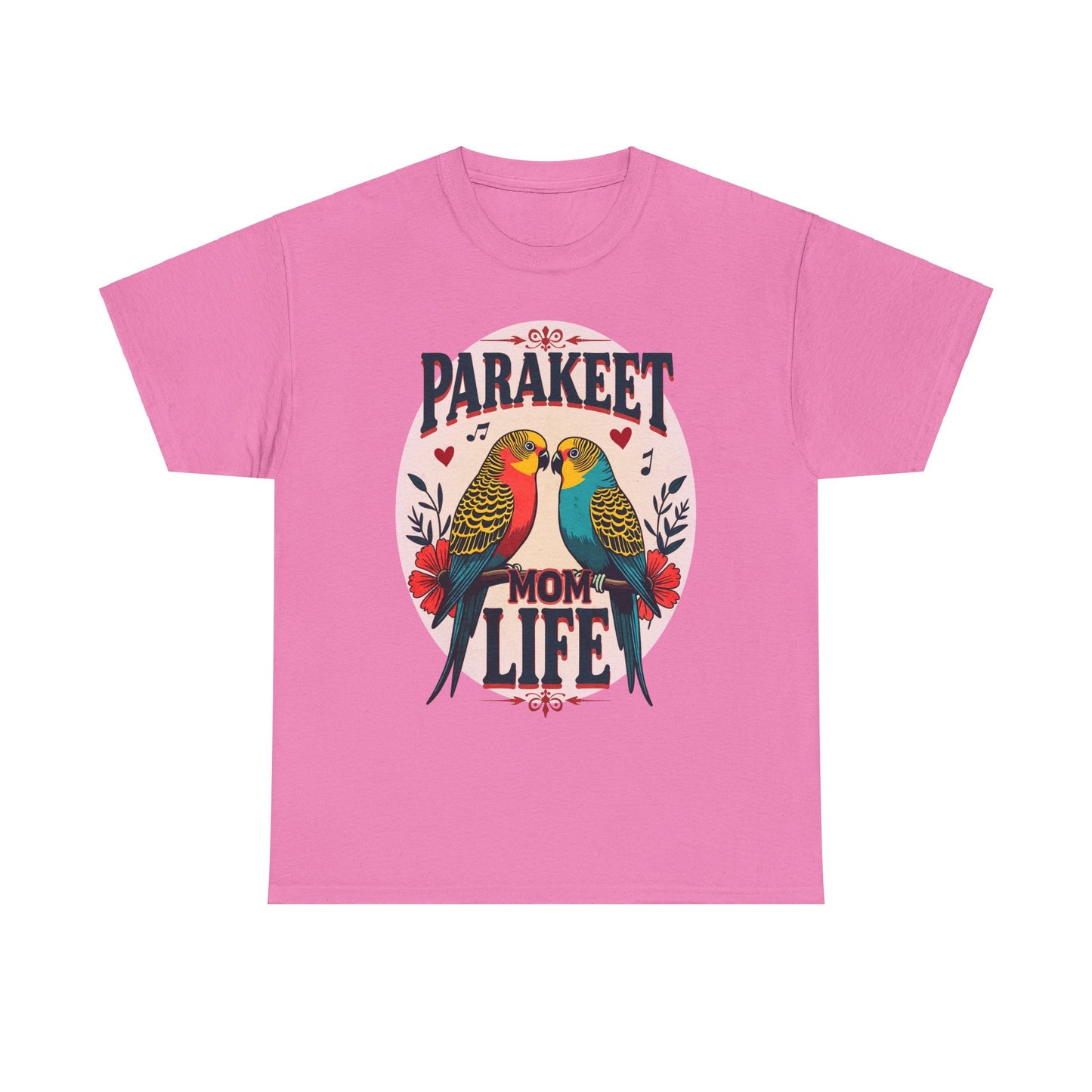 Parakeet Mom Life Unisex Heavy Cotton Tee - Perfect Gift for Bird Lovers