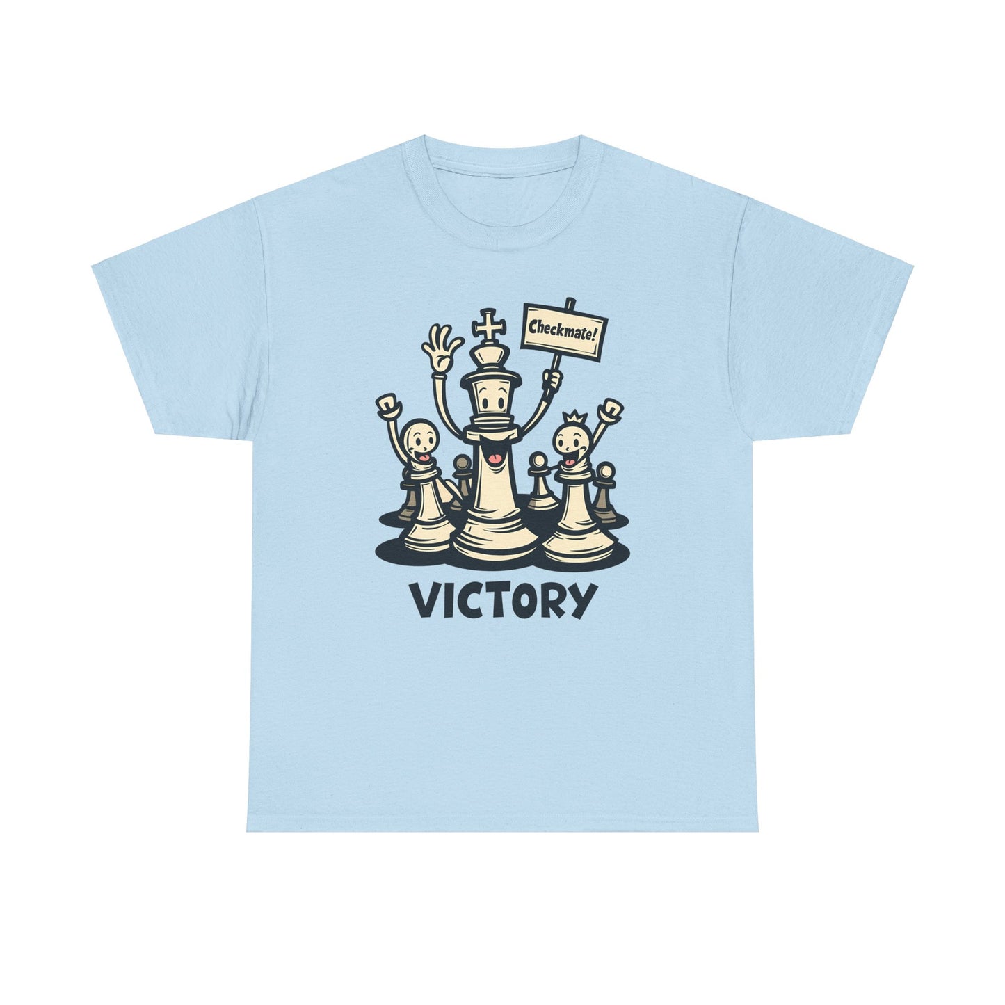 Victory Chess Graphic Tee - Unisex Heavy Cotton Shirt