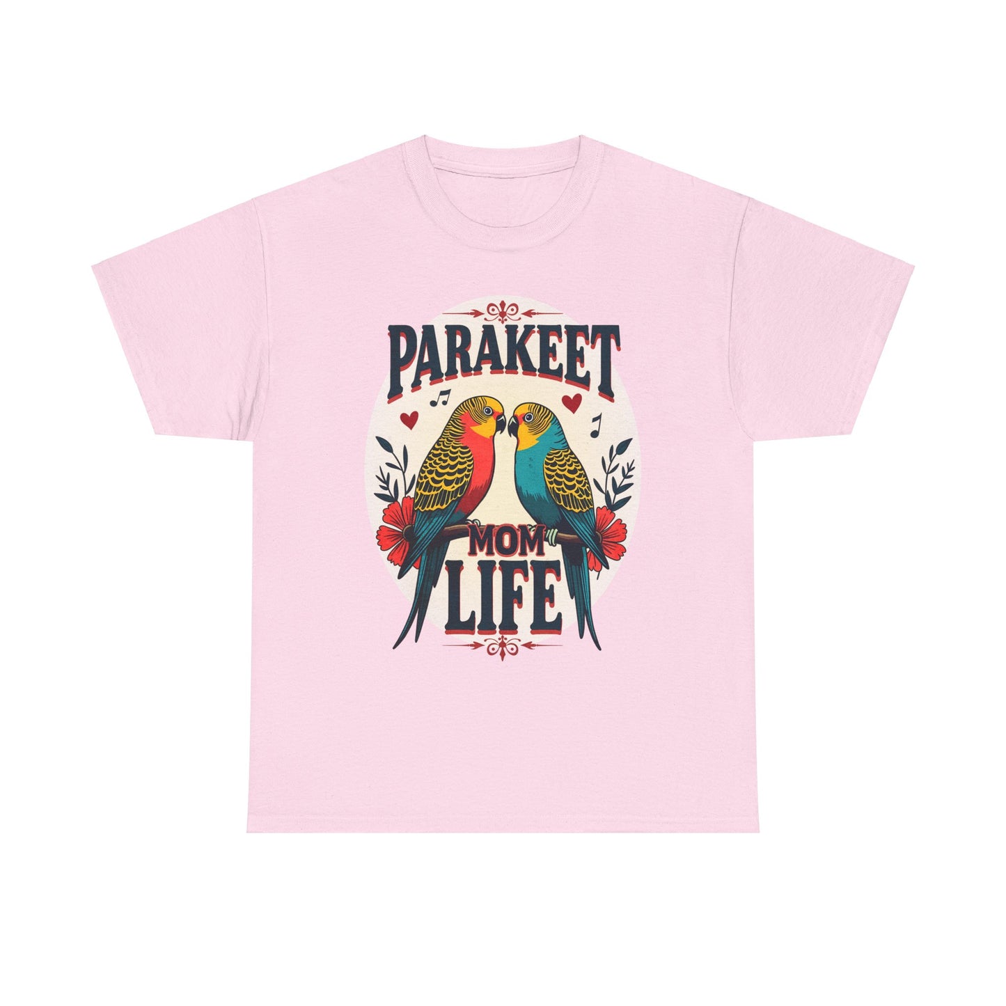 Parakeet Mom Life Unisex Heavy Cotton Tee - Perfect Gift for Bird Lovers