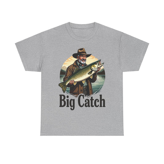 Big Catch Fishing Tee - Unisex Cotton Shirt for Anglers