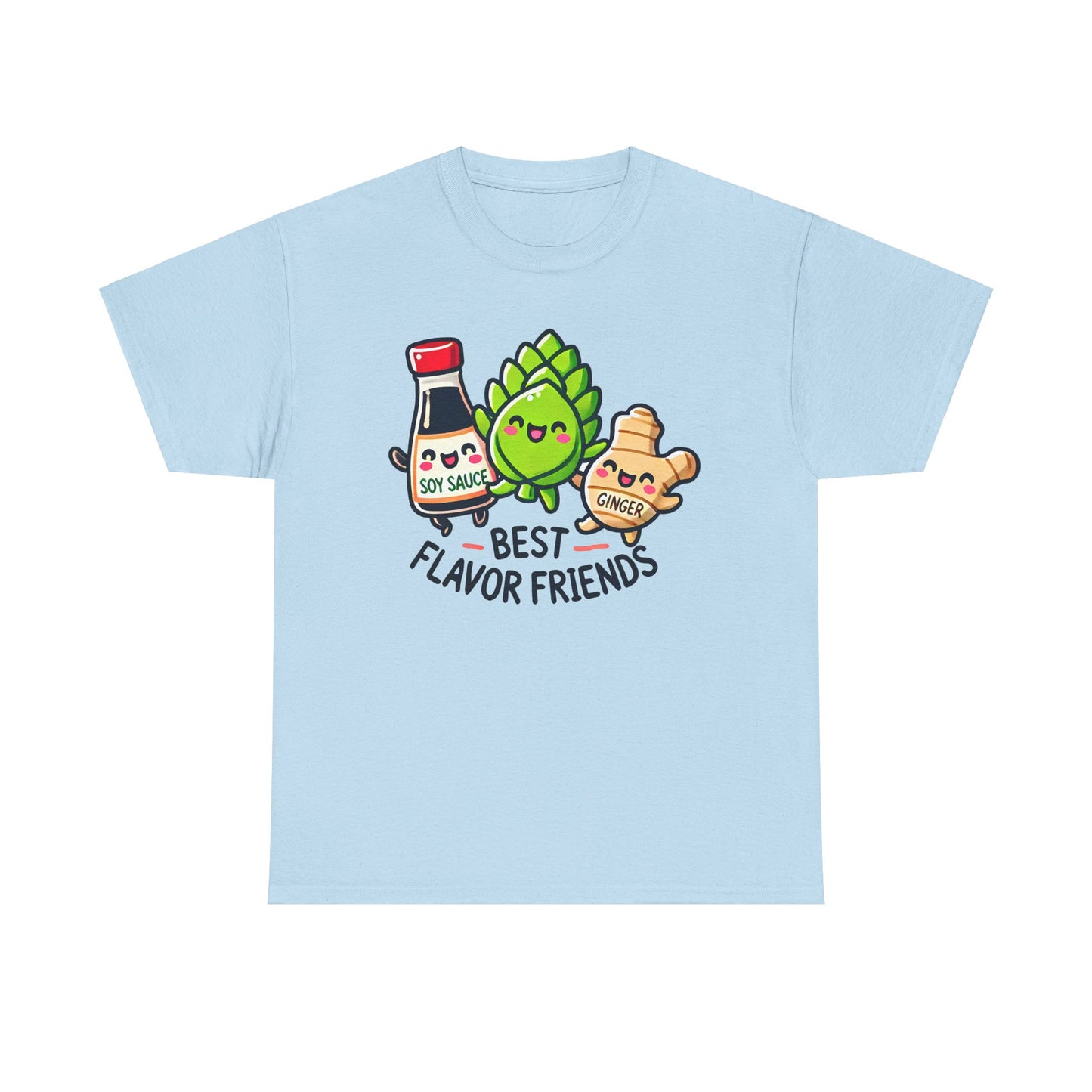 Best Flavor Friends Unisex Heavy Cotton Tee - Perfect for Food Lovers