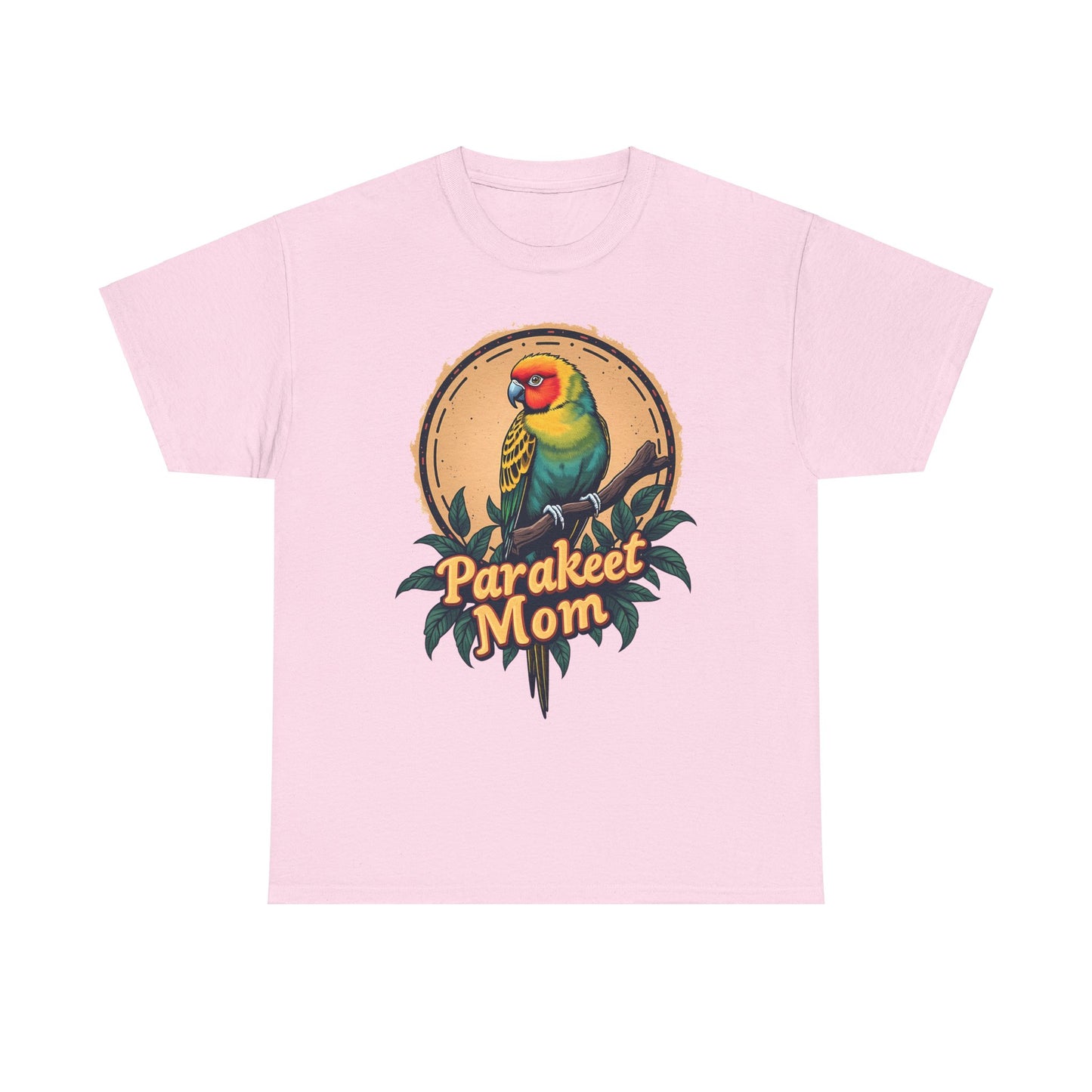 Parakeet Mom Unisex Heavy Cotton Tee - Perfect Gift for Bird Lovers