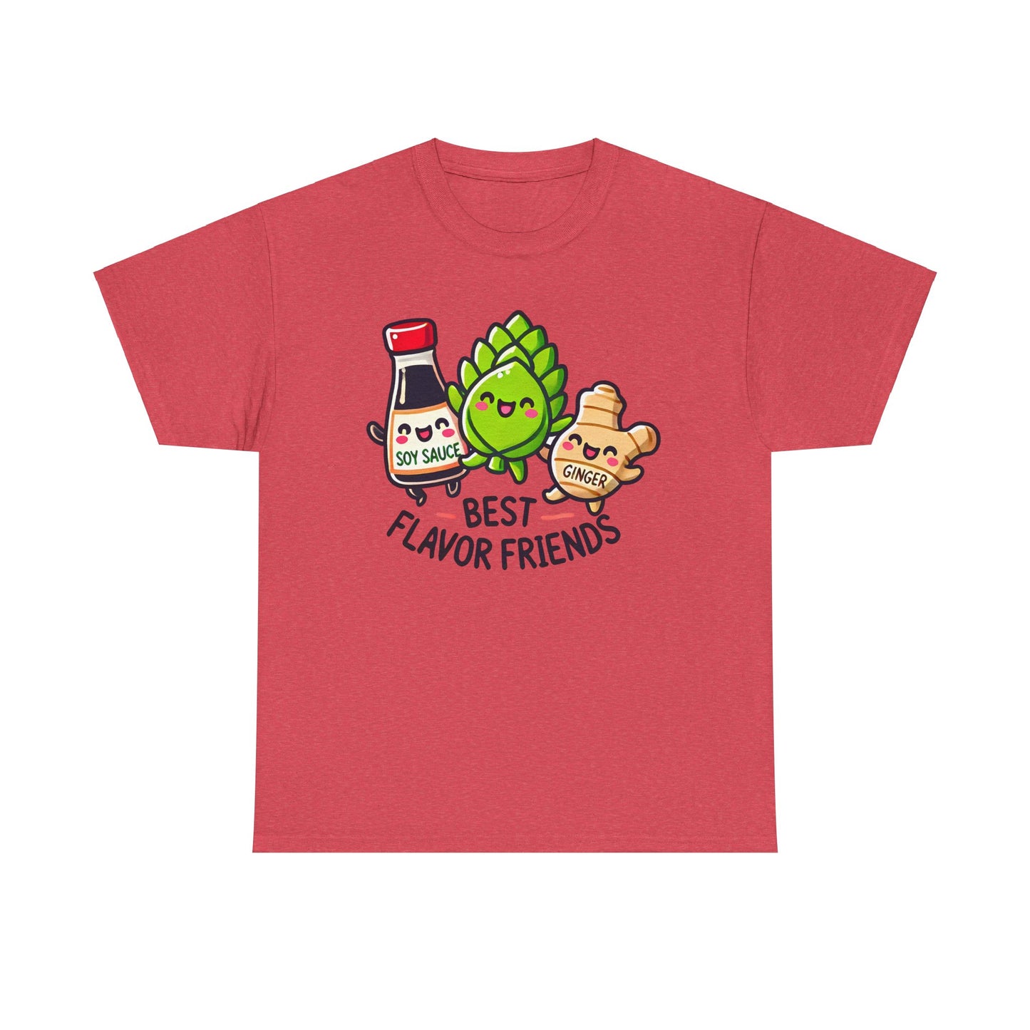 Best Flavor Friends Unisex Heavy Cotton Tee - Perfect for Food Lovers