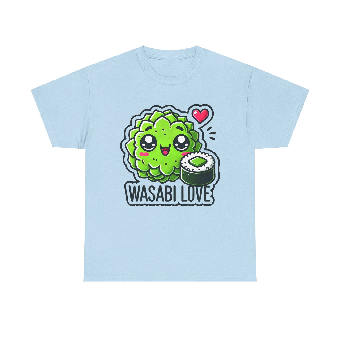 Funny Wasabi Love Unisex Heavy Cotton Tee