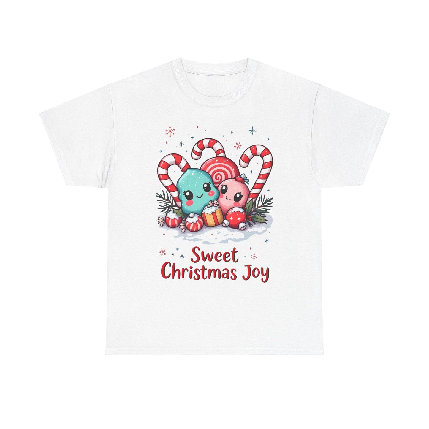 Cute Christmas Joy Unisex Heavy Cotton Tee