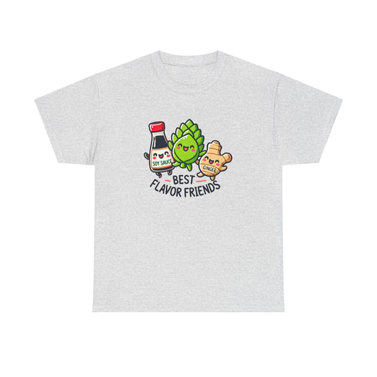 Best Flavor Friends Unisex Heavy Cotton Tee - Perfect for Food Lovers