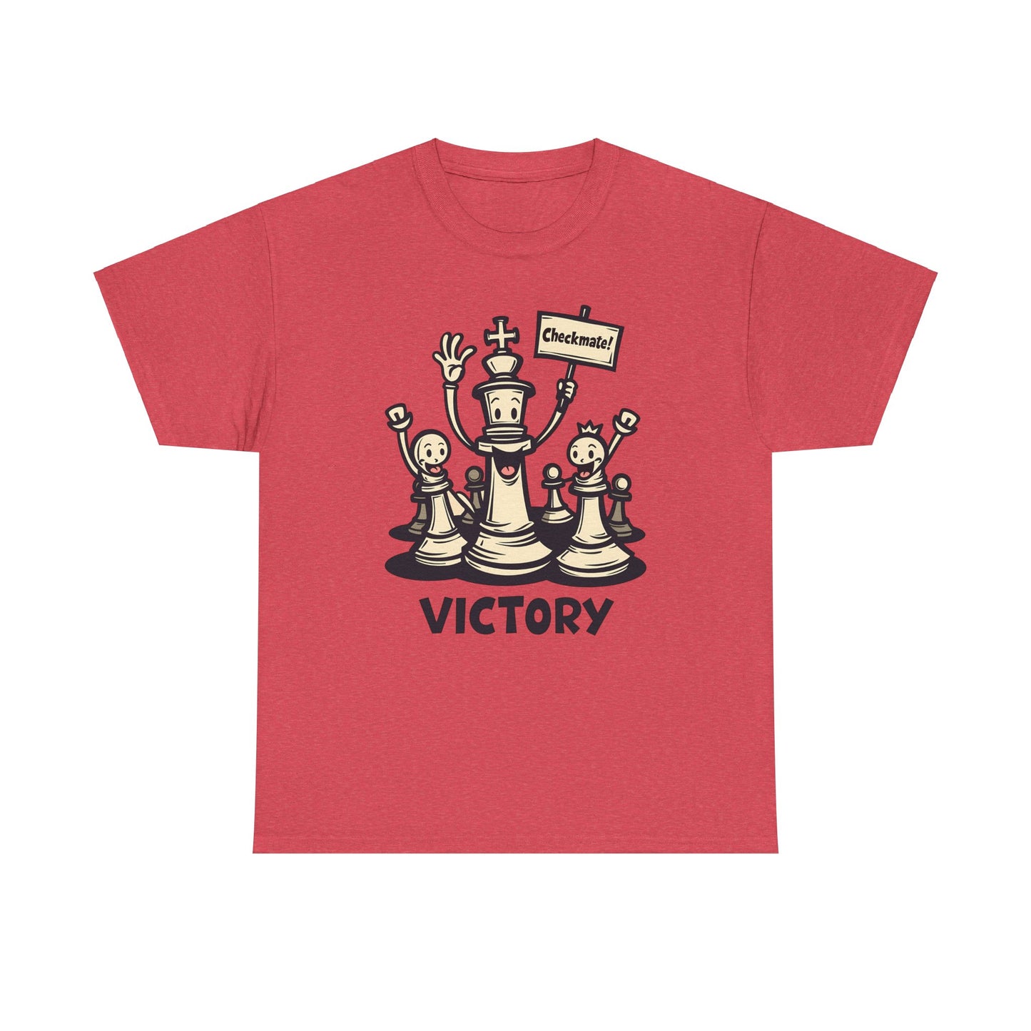 Victory Chess Graphic Tee - Unisex Heavy Cotton Shirt