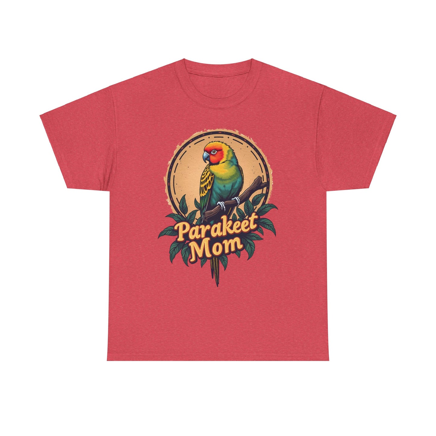 Parakeet Mom Unisex Heavy Cotton Tee - Perfect Gift for Bird Lovers