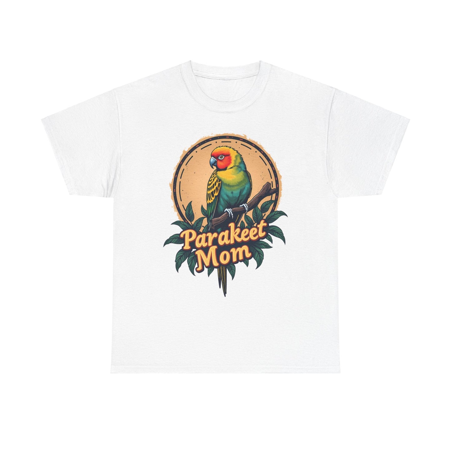 Parakeet Mom Unisex Heavy Cotton Tee - Perfect Gift for Bird Lovers