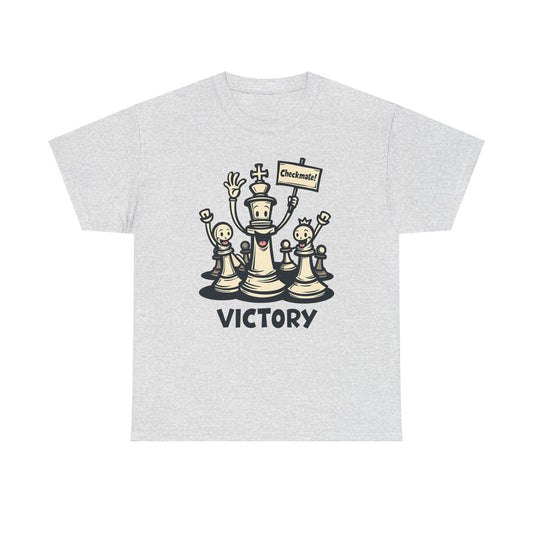 Victory Chess Graphic Tee - Unisex Heavy Cotton Shirt