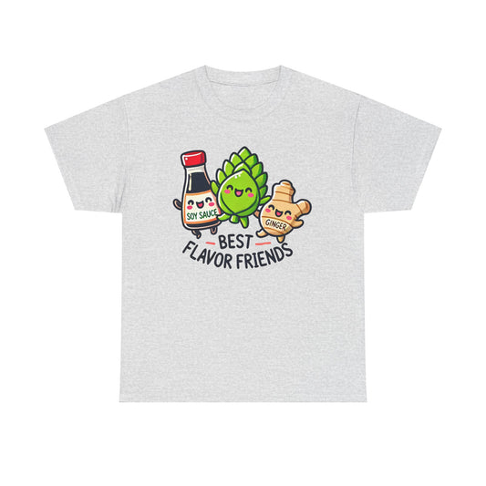 Best Flavor Friends Unisex Heavy Cotton Tee - Perfect for Food Lovers