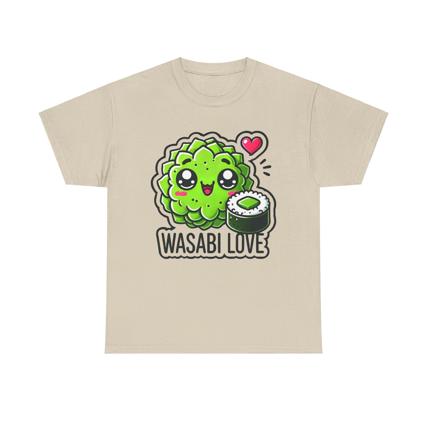 Funny Wasabi Love Unisex Heavy Cotton Tee