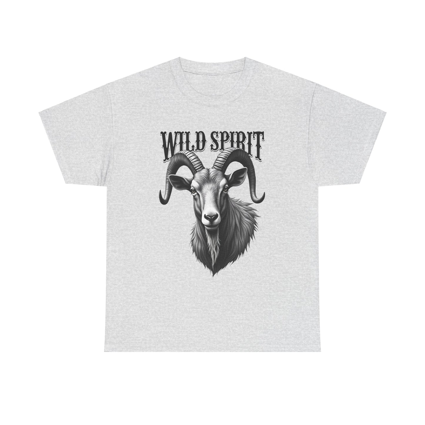 Wild Spirit Unisex Heavy Cotton Tee - Nature-Inspired Graphic Tee for Adventurers