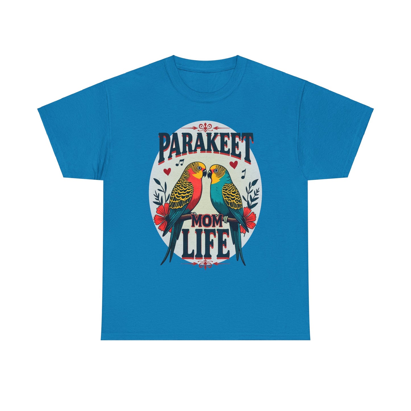 Parakeet Mom Life Unisex Heavy Cotton Tee - Perfect Gift for Bird Lovers