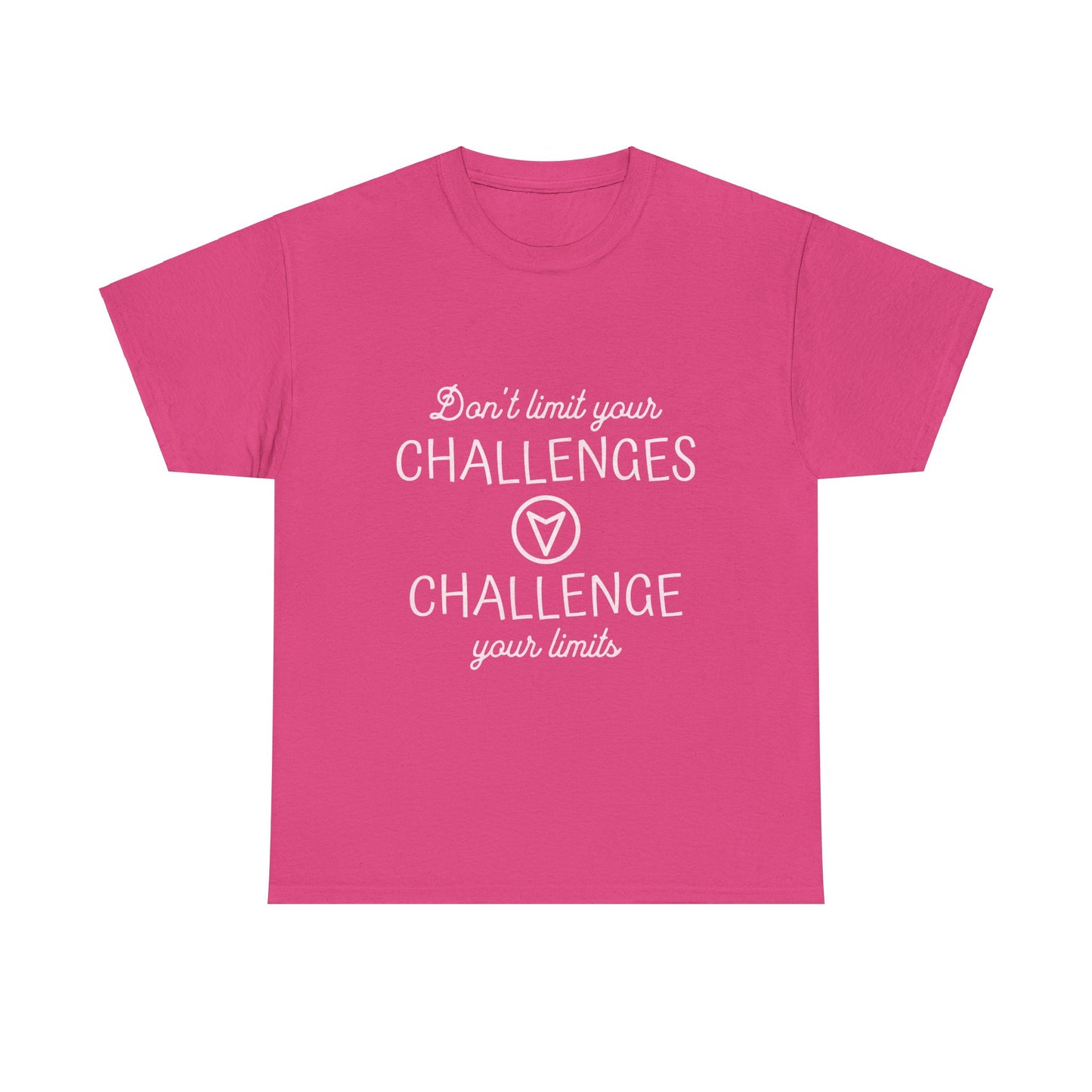 Motivational Tee - 'Don't Limit Your Challenges' Unisex Heavy Cotton T-Shirt