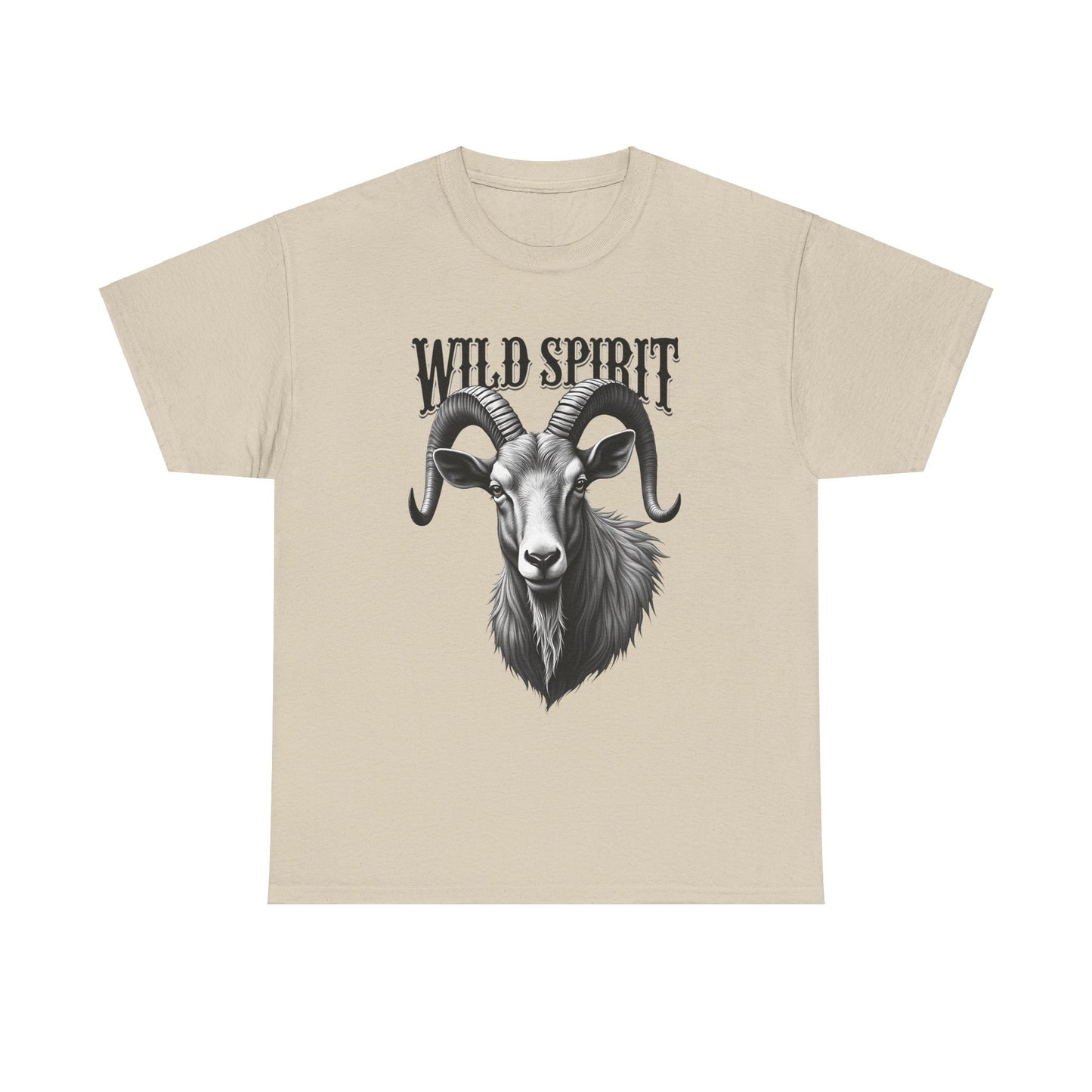 Wild Spirit Unisex Heavy Cotton Tee - Nature-Inspired Graphic Tee for Adventurers