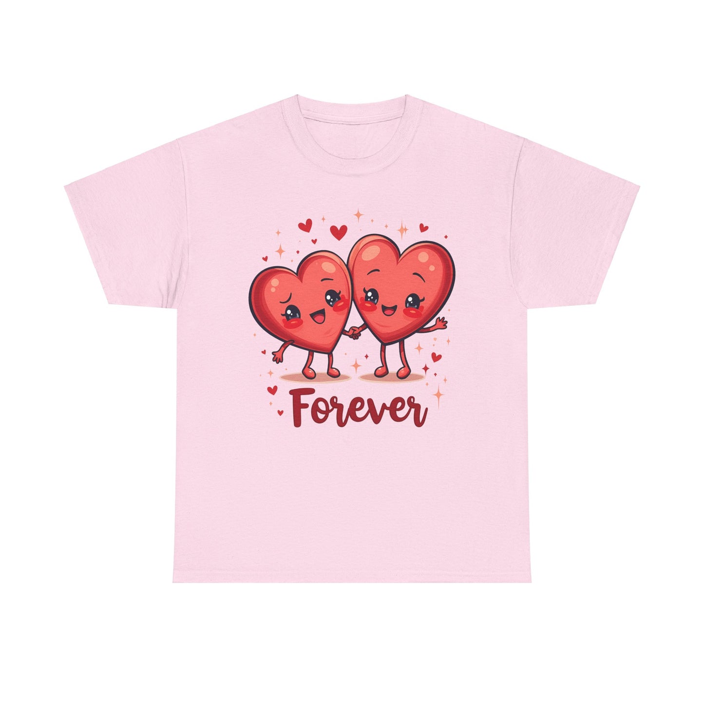 Cute Forever Hearts Unisex Heavy Cotton Tee