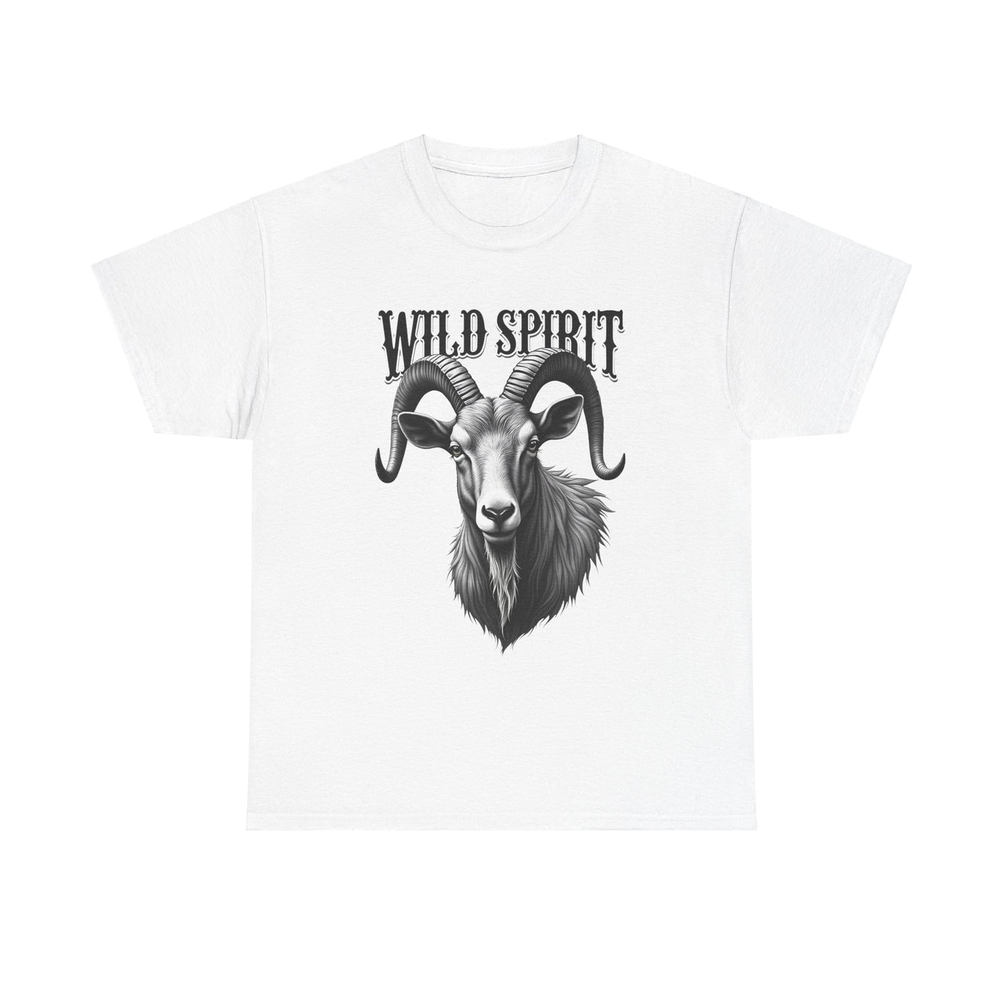 Wild Spirit Unisex Heavy Cotton Tee - Nature-Inspired Graphic Tee for Adventurers