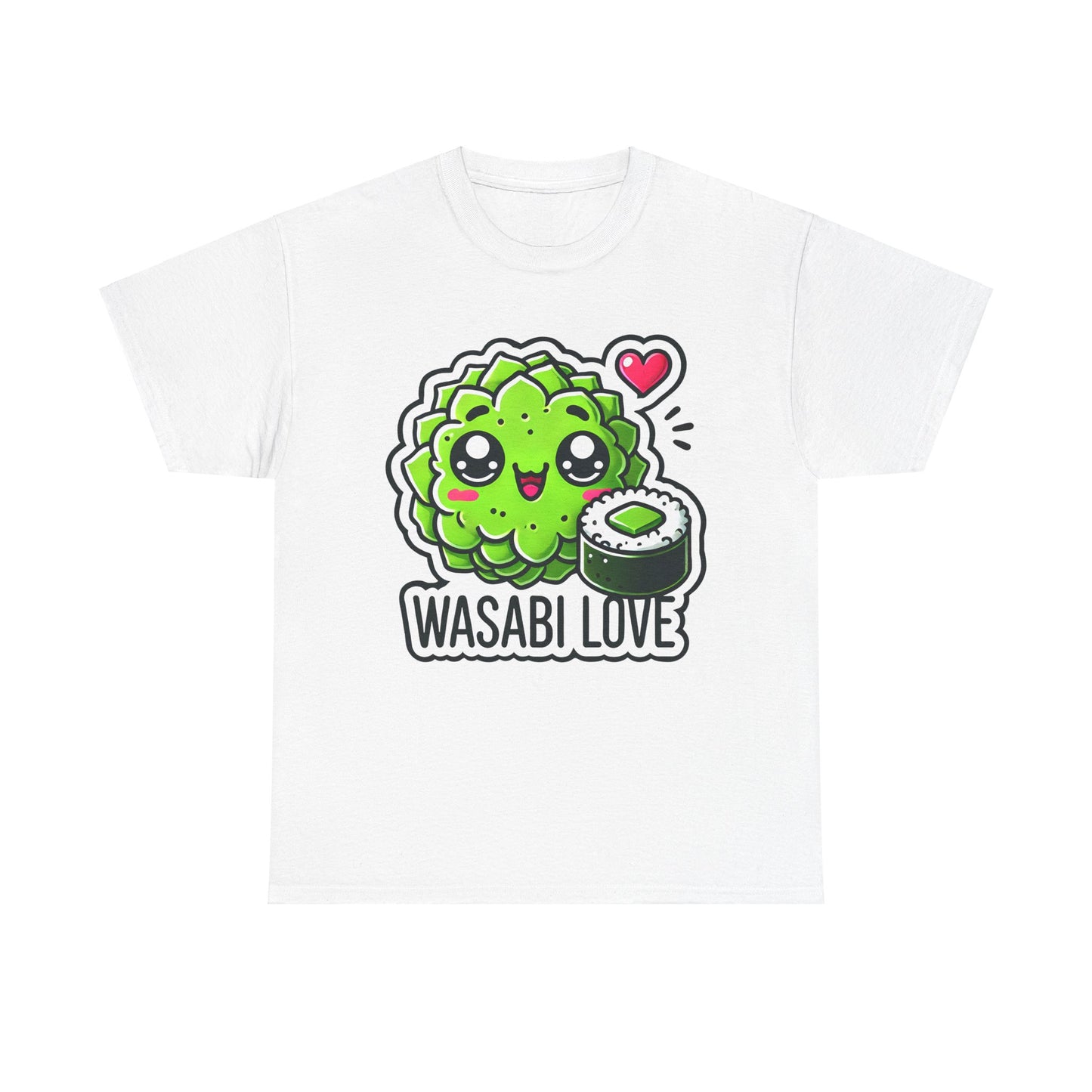 Funny Wasabi Love Unisex Heavy Cotton Tee